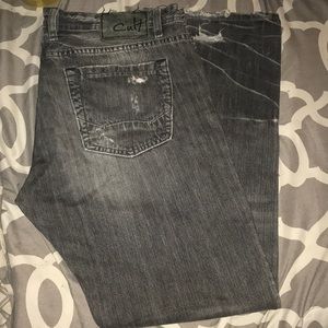 Cult gray an black jeans